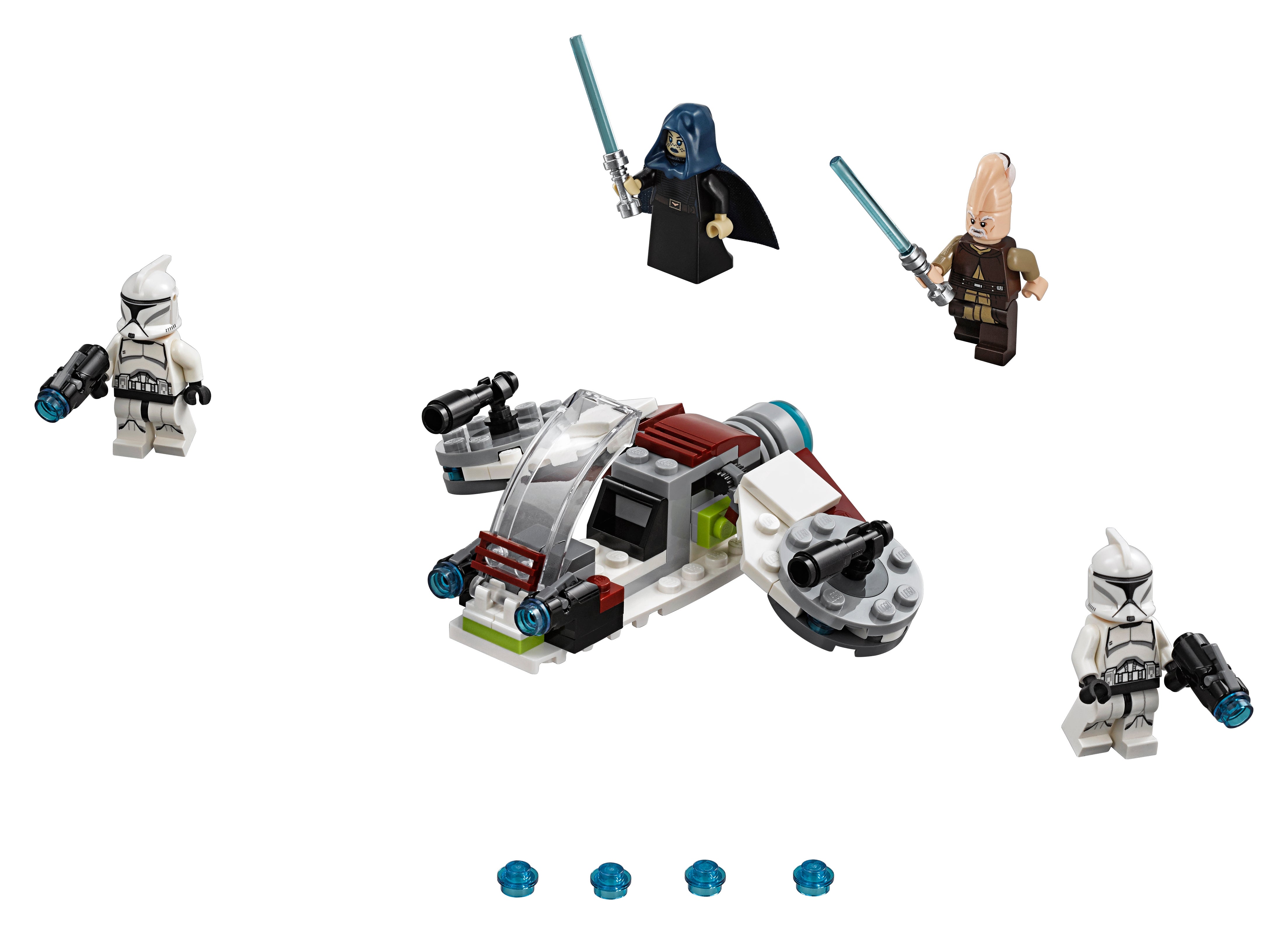 sans Boîte/Minifigures Lego Star Wars-Clone Trooper SPEEDER from set 75206 